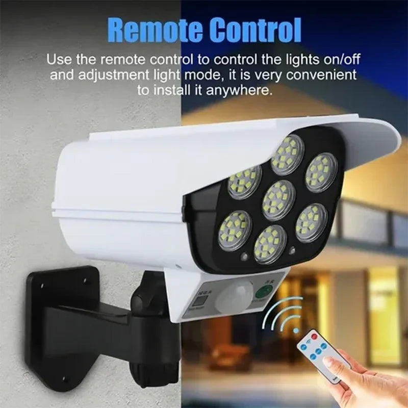 lumière sécurité solaire extérieure capteur mouvement projecteur 77led étanche