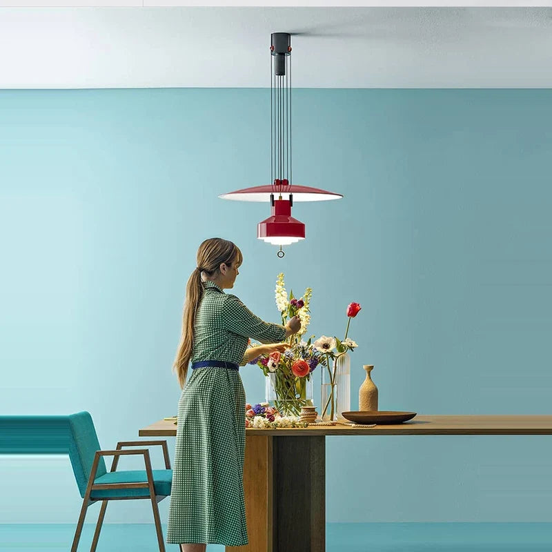 lustre italien flexible en aluminium avec leds dimmables