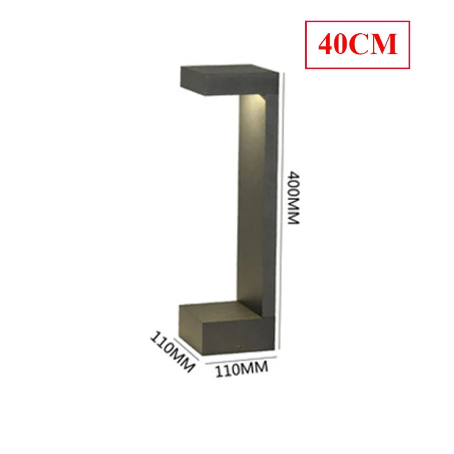 10W Outdoor LED Garden Path Lights Aluminum LED Landscape Bollards Light LED Standing Post Light for Garden Backyard Lawn Decor