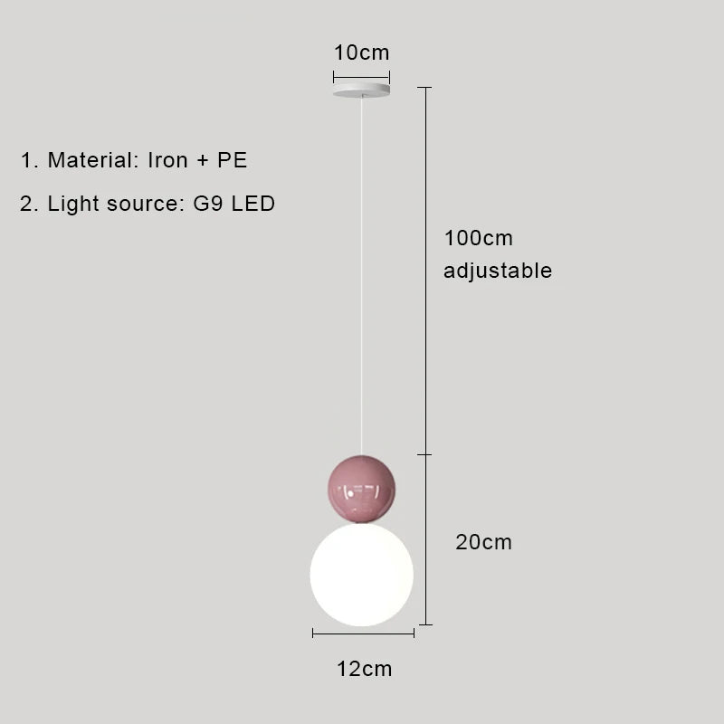 lampe led suspendue design nordique moderne luminaire décoratif d'intérieur
