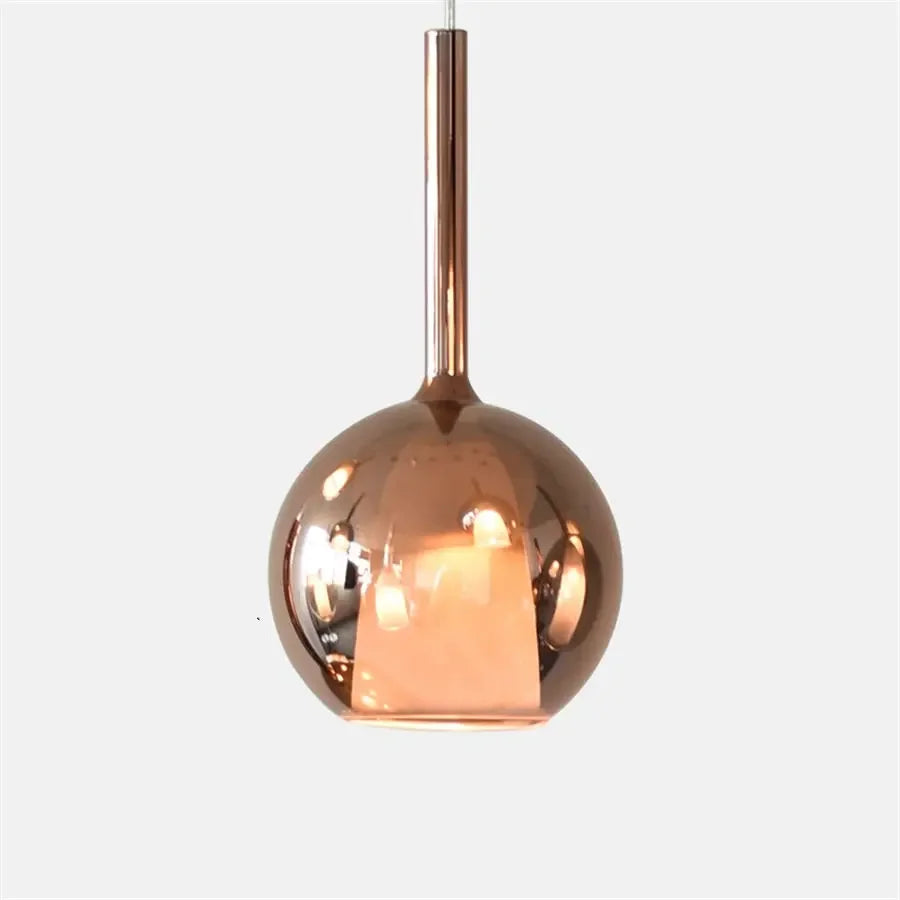 suspension à led en verre pour décoration intérieure