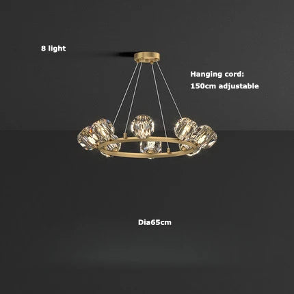 plafonnier art déco doré noir design en cristal