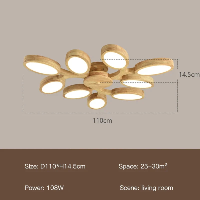 lustre à led moderne design arbre pour décoration intérieure