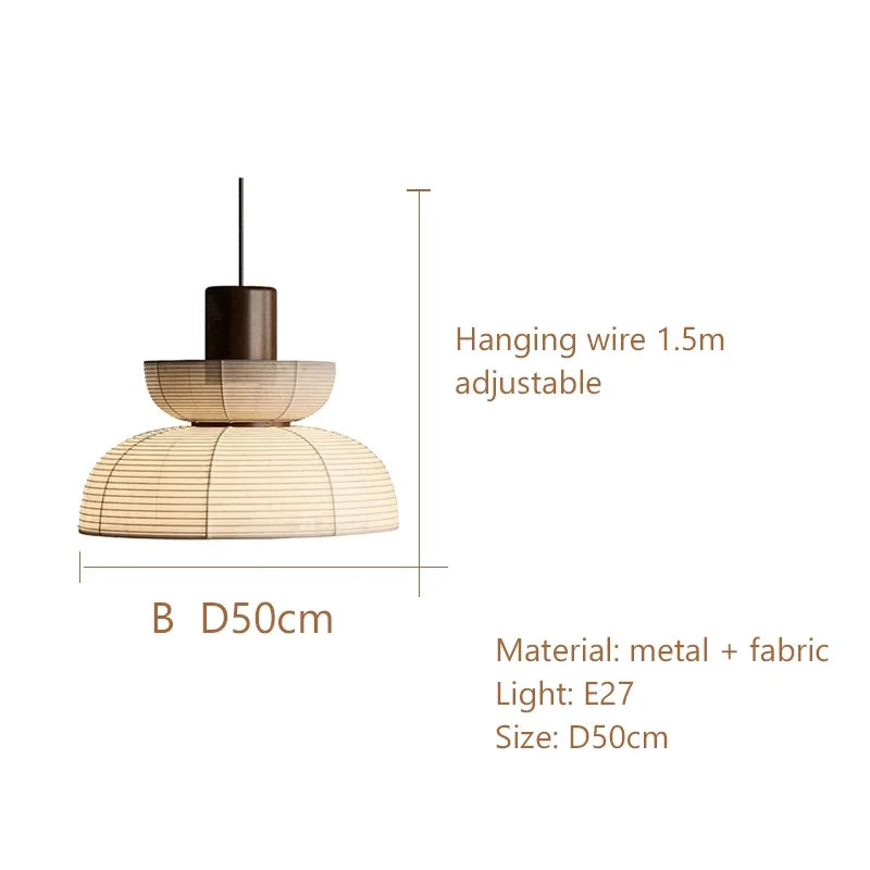lustre wabi sabi minimaliste led pour restaurant bar