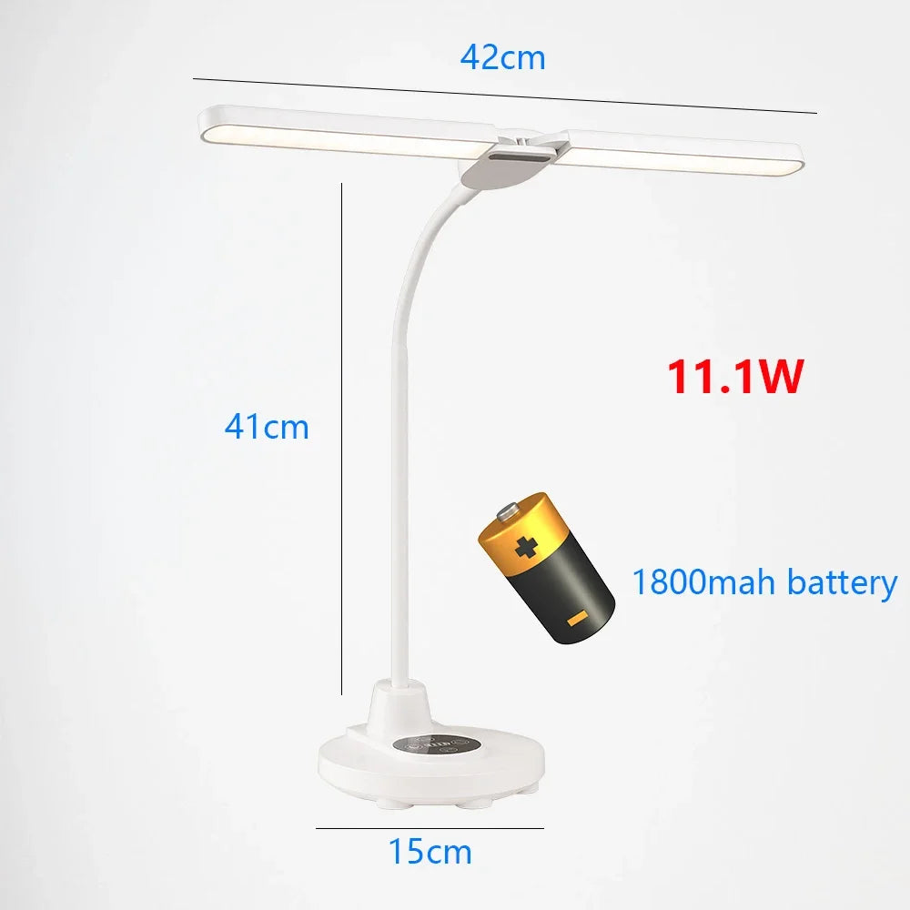 lampe de bureau tactile led pliable col de cygne protection des yeux