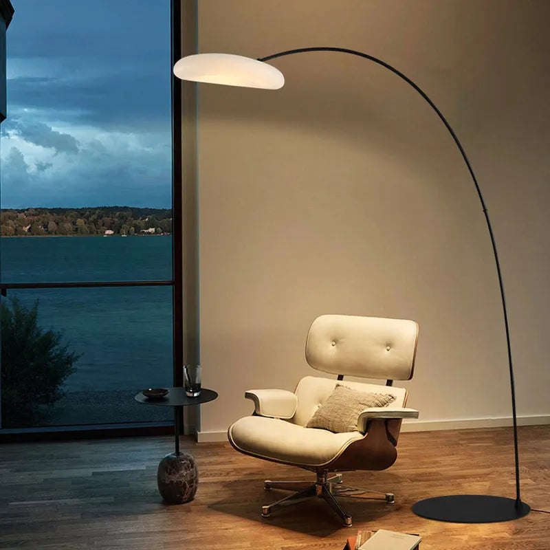 OUFULA pêche lampadaire nordique moderne famille salon à côté du canapé créatif nuage LED décoratif lampe sur pied