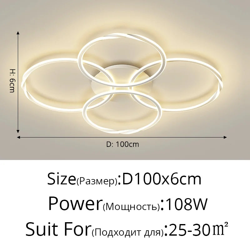 lustre moderne en led design créatif minimaliste pour intérieur élégant