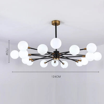 Nordic Bubble Glass Chandelier Pendant Lamp Ceiling Light Suspension Luminaire  for Living Room Bedroom