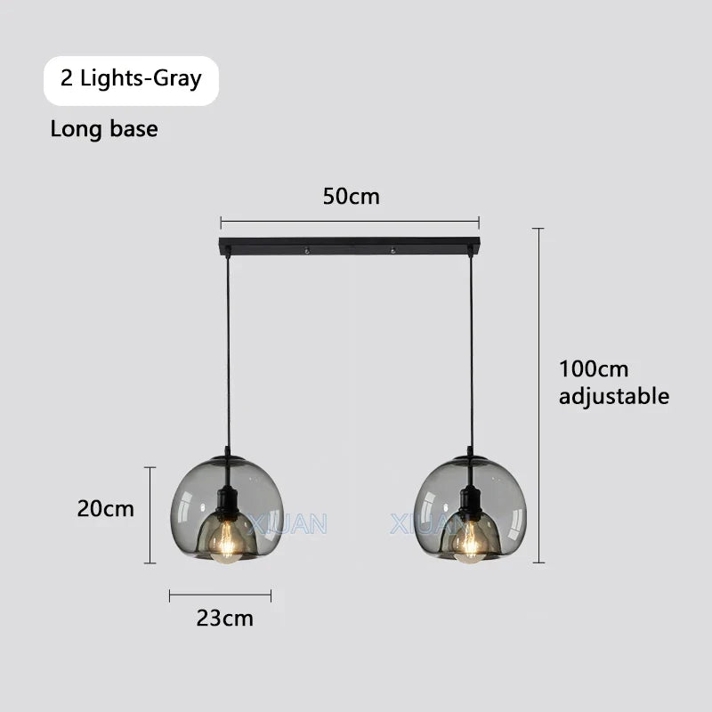 suspension led industrielles à 3 lumières