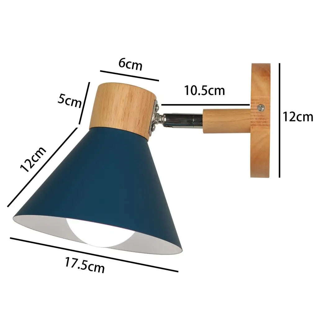 applique murale led en bois style nordique moderne