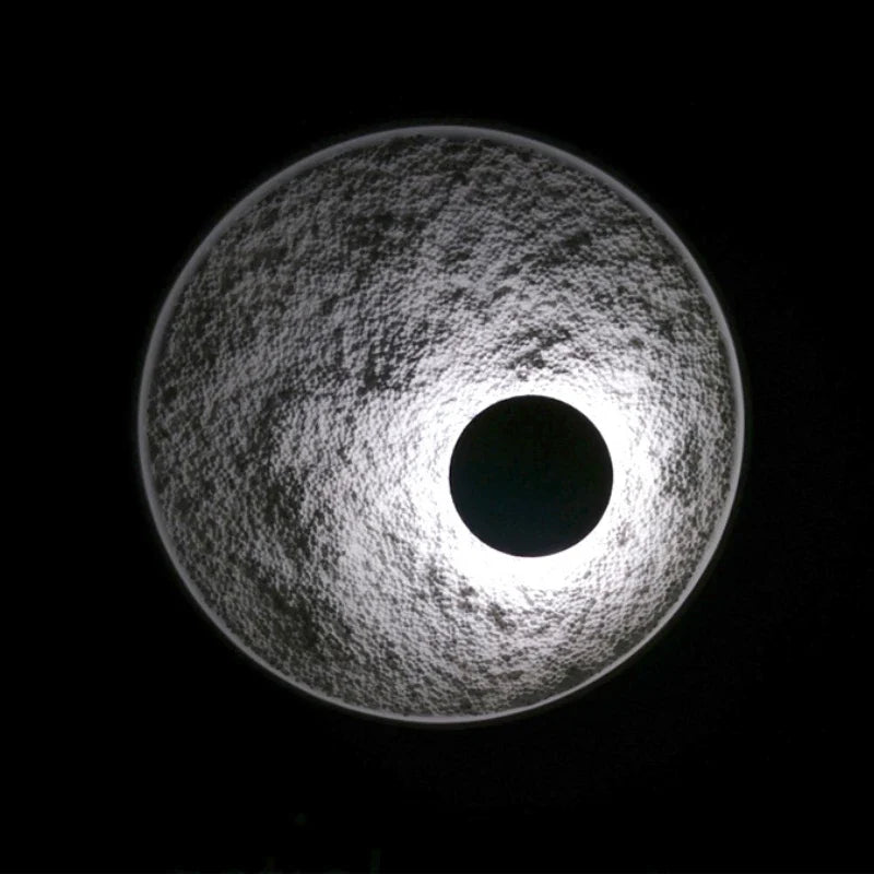 applique murale lune moderne en résine décorative à led