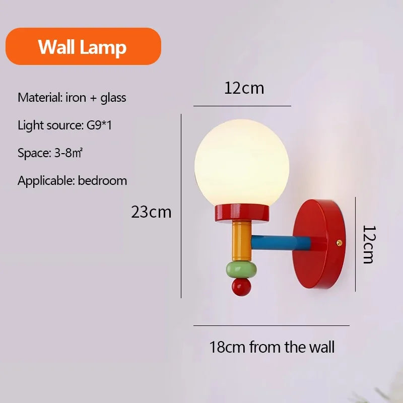 lustre led macaron pour enfants décoration intérieure et luminaires d'étude
