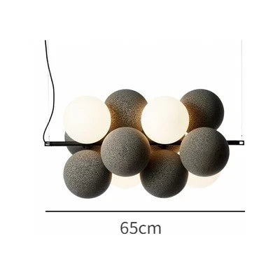 lustre créatif en velours design pour espace contemporain