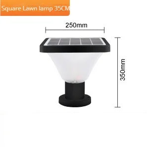 lampe solaire extérieure étanche pour jardin en aluminium