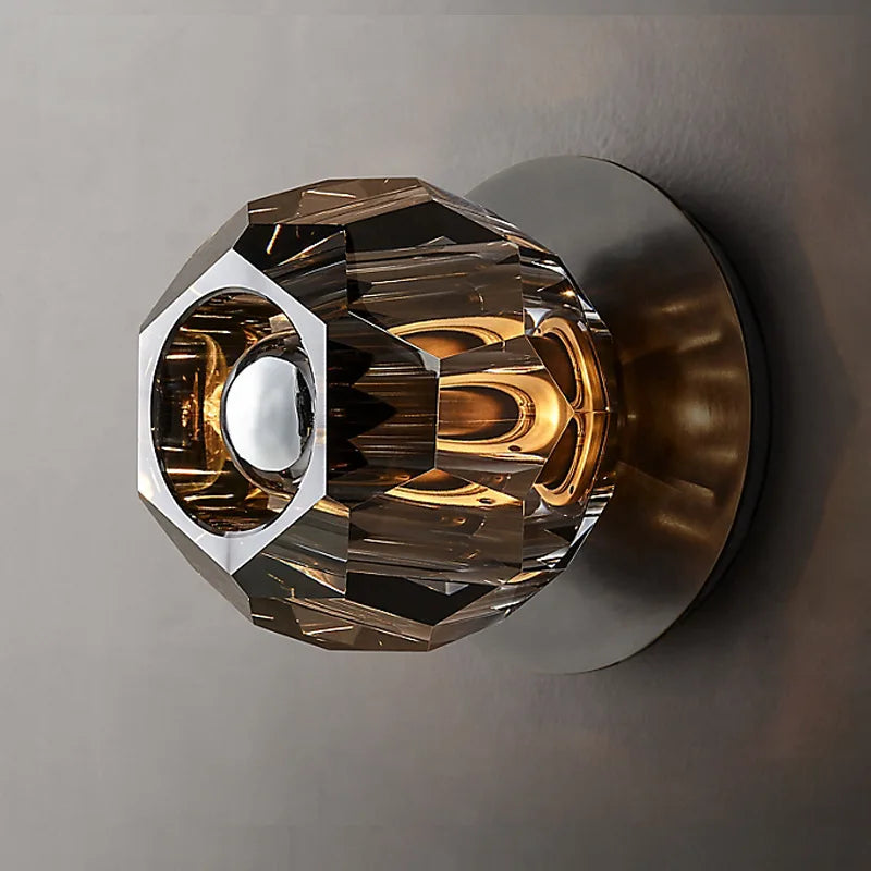 plafonnier nordique en cristal pour décoration intérieure élégante