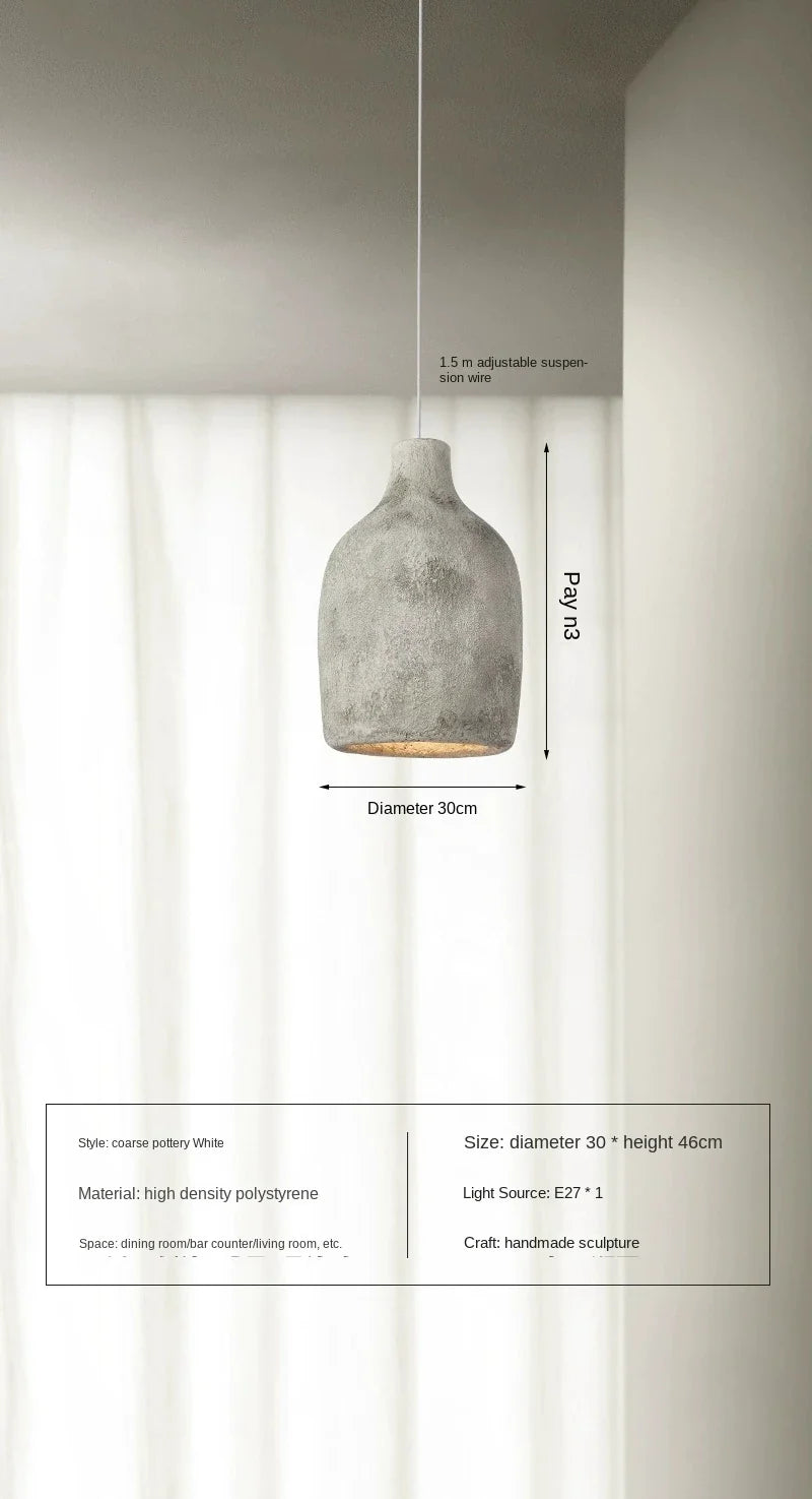 Lustre Wabi-sabi nordique simple moderne