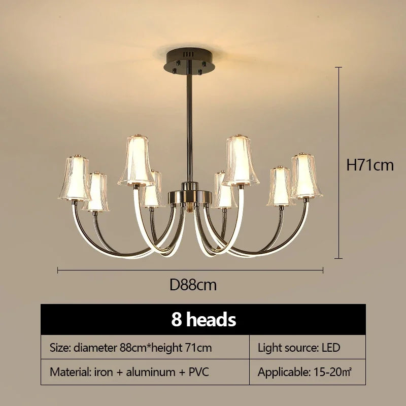 lustre postmoderne design minimaliste lampe led pour intérieur élégant