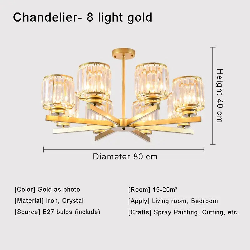 lustre en cristal moderne pour un éclairage intérieur élégant