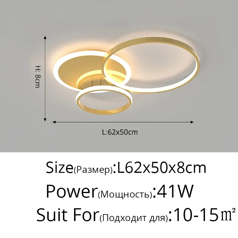 lustre led moderne minimaliste à intensité variable pour éclairage intérieur