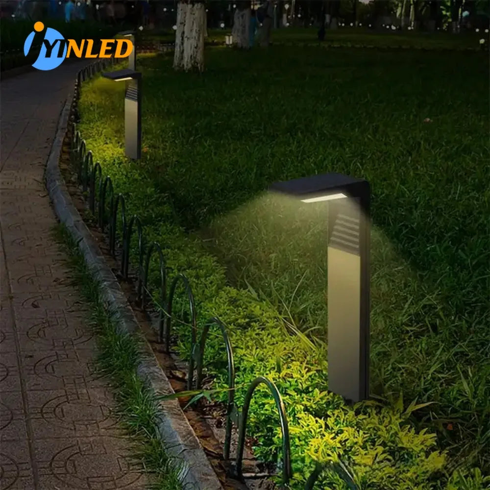 lampadaire solaire moderne pour jardin et cour décorative