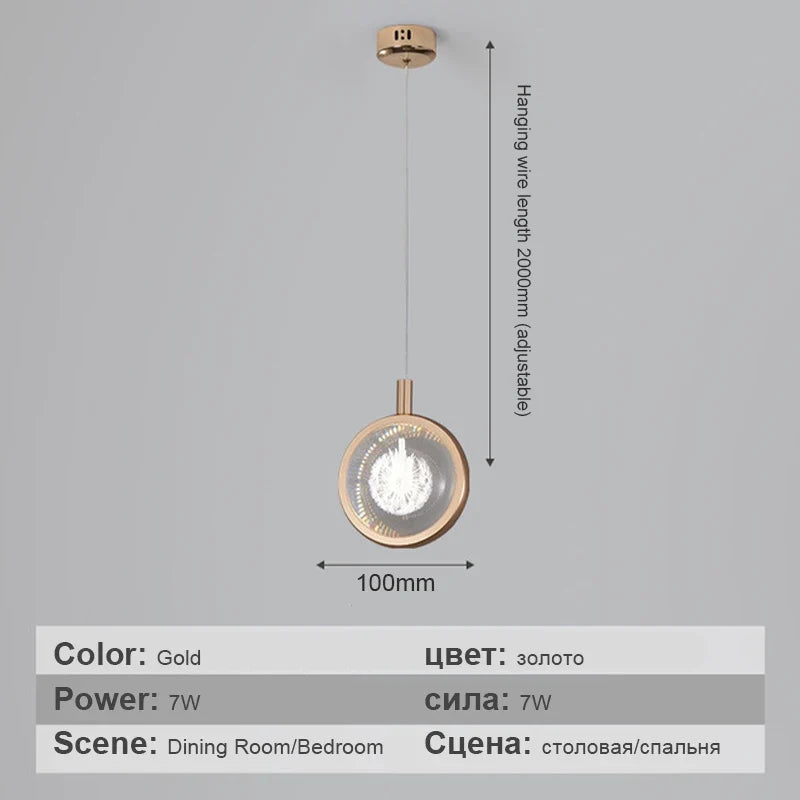 suspension en cristal de luxe pour décoration moderne