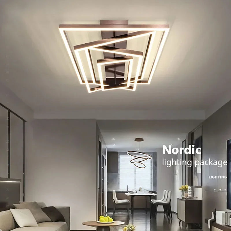 lustre style industriel à leds pour décoration intérieure moderne