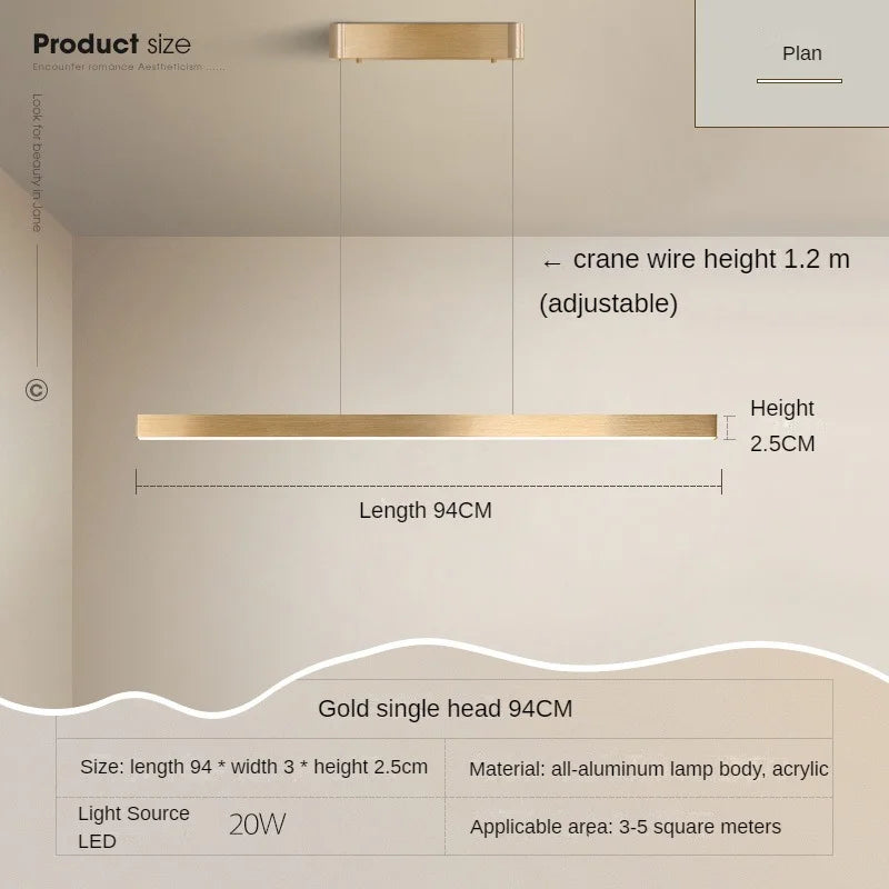 lustre suspendu moderne pour décoration intérieure lumineuse