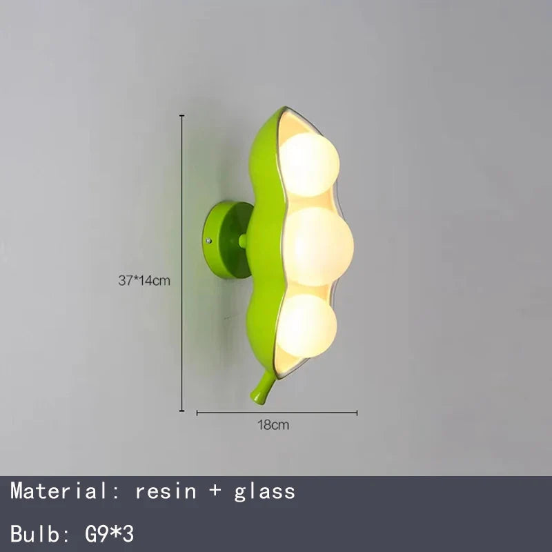 lustre créatif en verre à pois pour décoration intérieure
