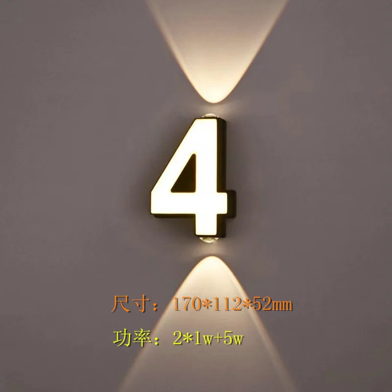 lampe numérique extérieure étanche led projection paysage signature moderne