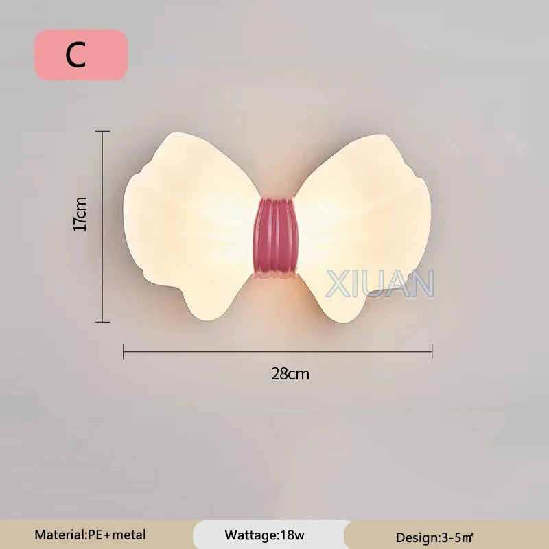 applique murale nordique nœud papillon pour chambre enfant