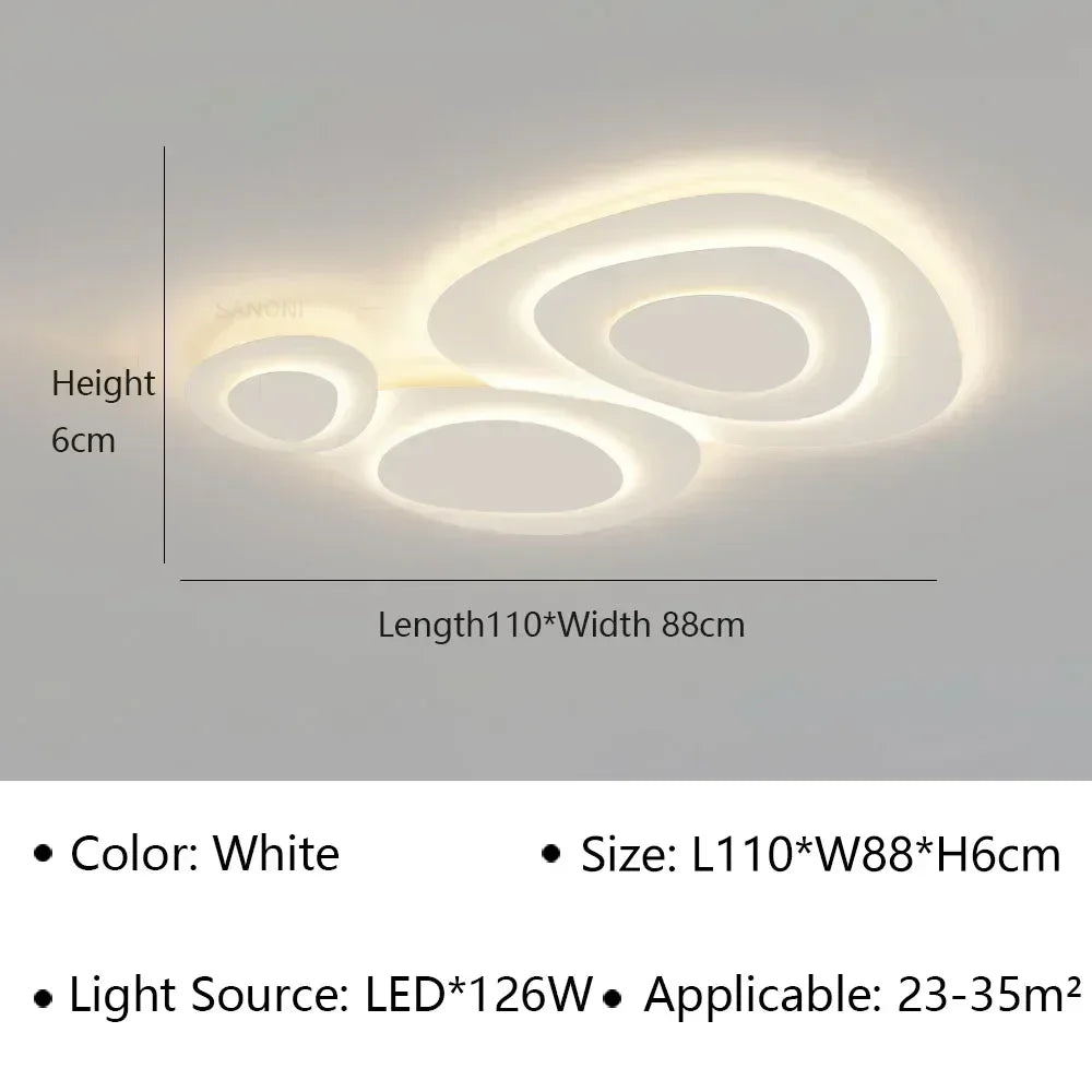 lustre moderne à leds pour intérieur décoratif