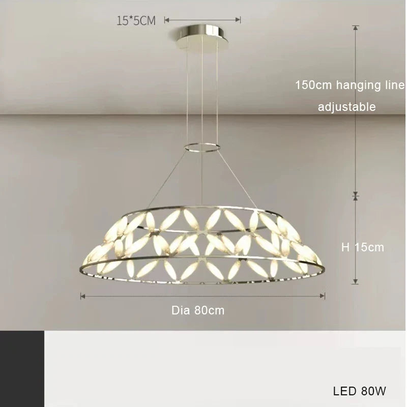 lustre led minimaliste abat-jour fantaisie pour noël