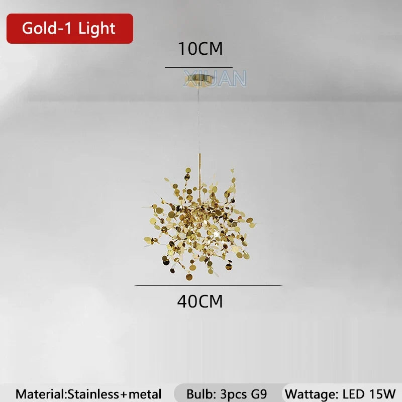 Nordic Luxury Stainless Steel Pendant Lamp Silver Chrome Dining Table Hanging Light Living Room Bar Clothes Shop Decor Lustre