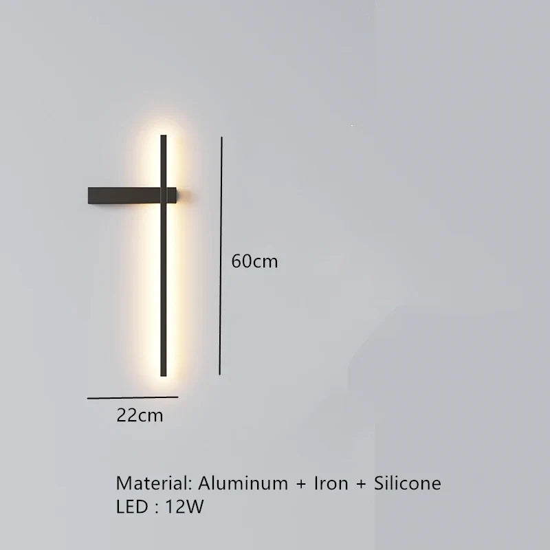 applique murale led minimaliste art déco appliques aluminium