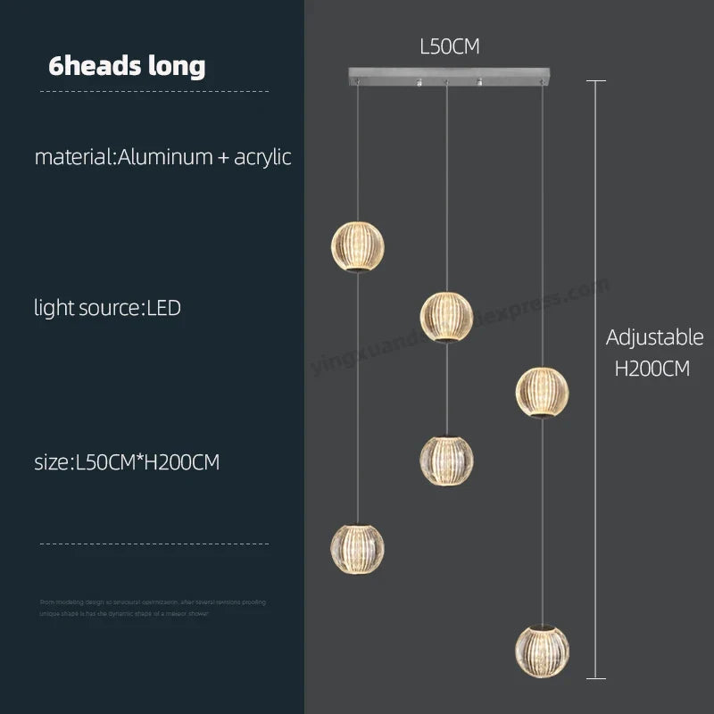 suspension moderne pour éclairage haut de gamme intérieur