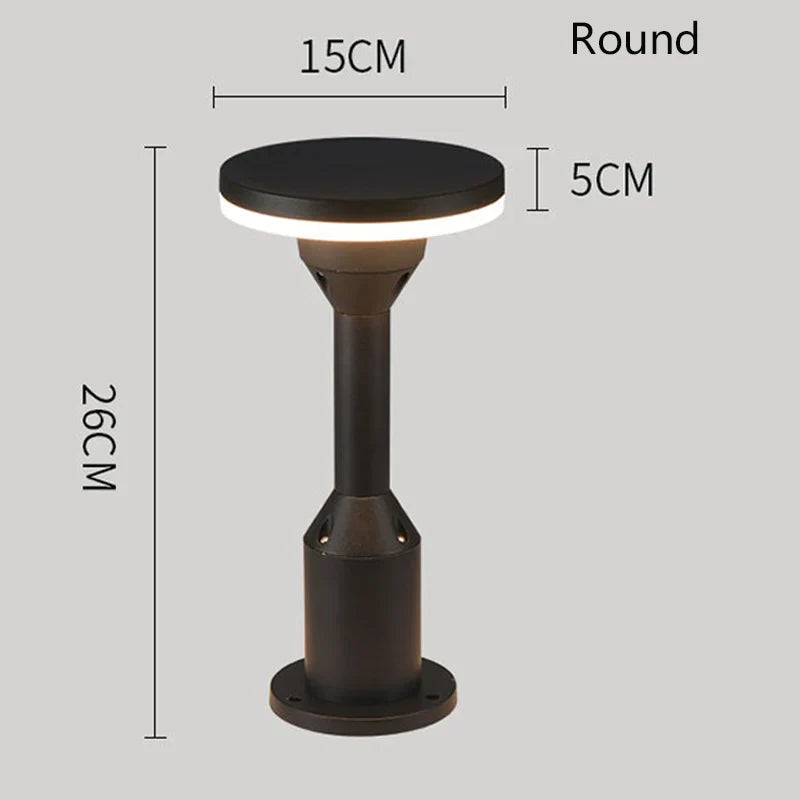 2022 customization column light waterproof lawn lamp courtyard outdoor floor landscape lamp LED Pillar lamp