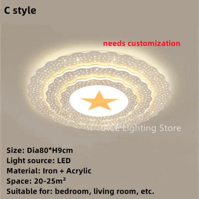 plafonnier led moderne pour éclairage intérieur personnalisé