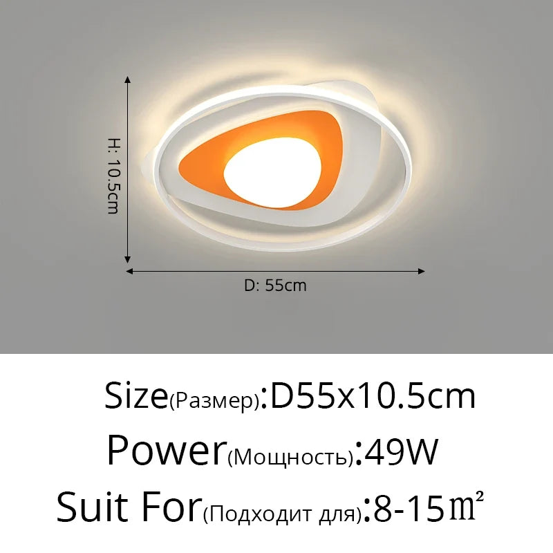 lustre led moderne nordique simple pour éclairage chaud