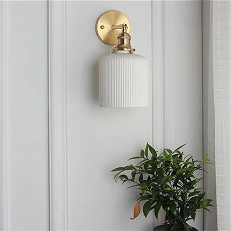 applique murale led nordique moderne en céramique vintage