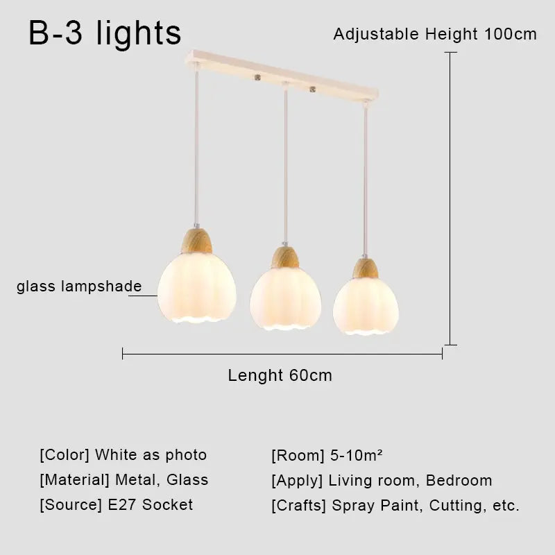 lustre à led moderne design nordique pour décoration intérieure
