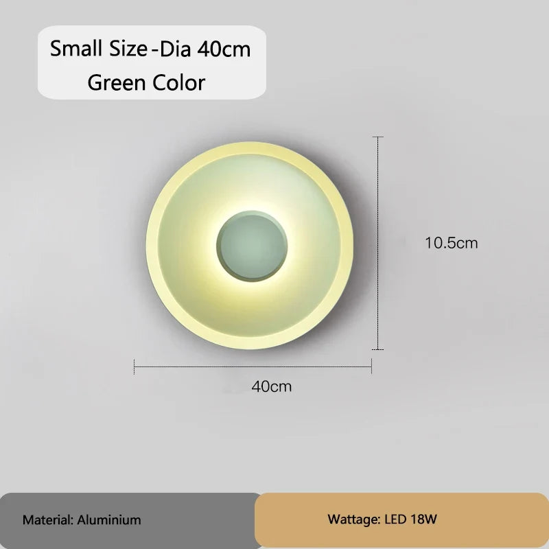 Modern Round Wall Lamps for Bedroom Bedside Living Room Wall Light Decorative Illuminaire 25cm 40cm 60cm Bar Stair Night Lamps