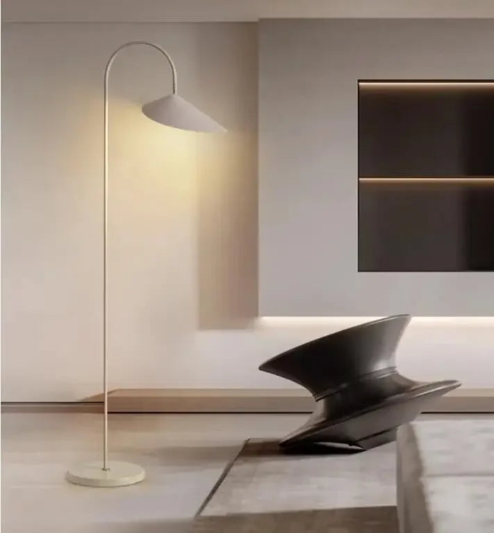 Nordic Minimalist Led Floor Lamp with Changeable Bulb for Living Dining Room Tables Stand Lighting Luminaires