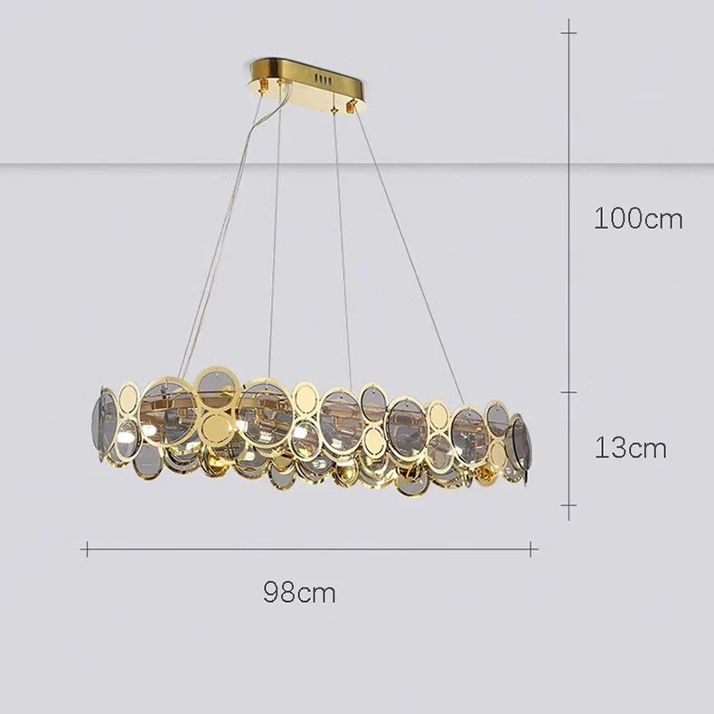 lustre moderne led de luxe pour éclairage intérieur
