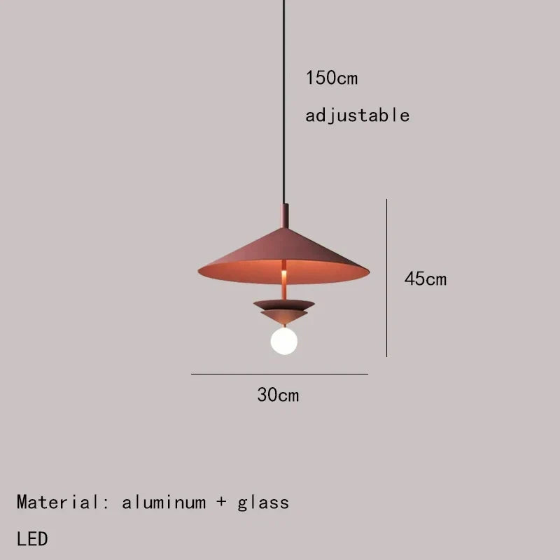 suspension en métal pour intérieur moderne avec lumière douce