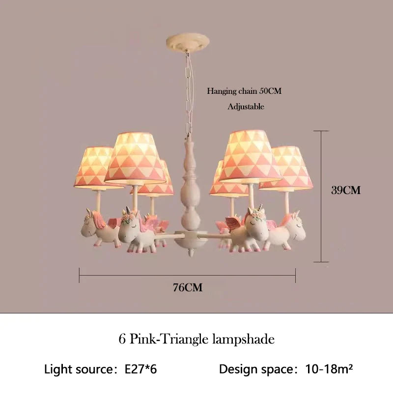 lustre enfant LED rotatif style nordique romantique et chaleureux