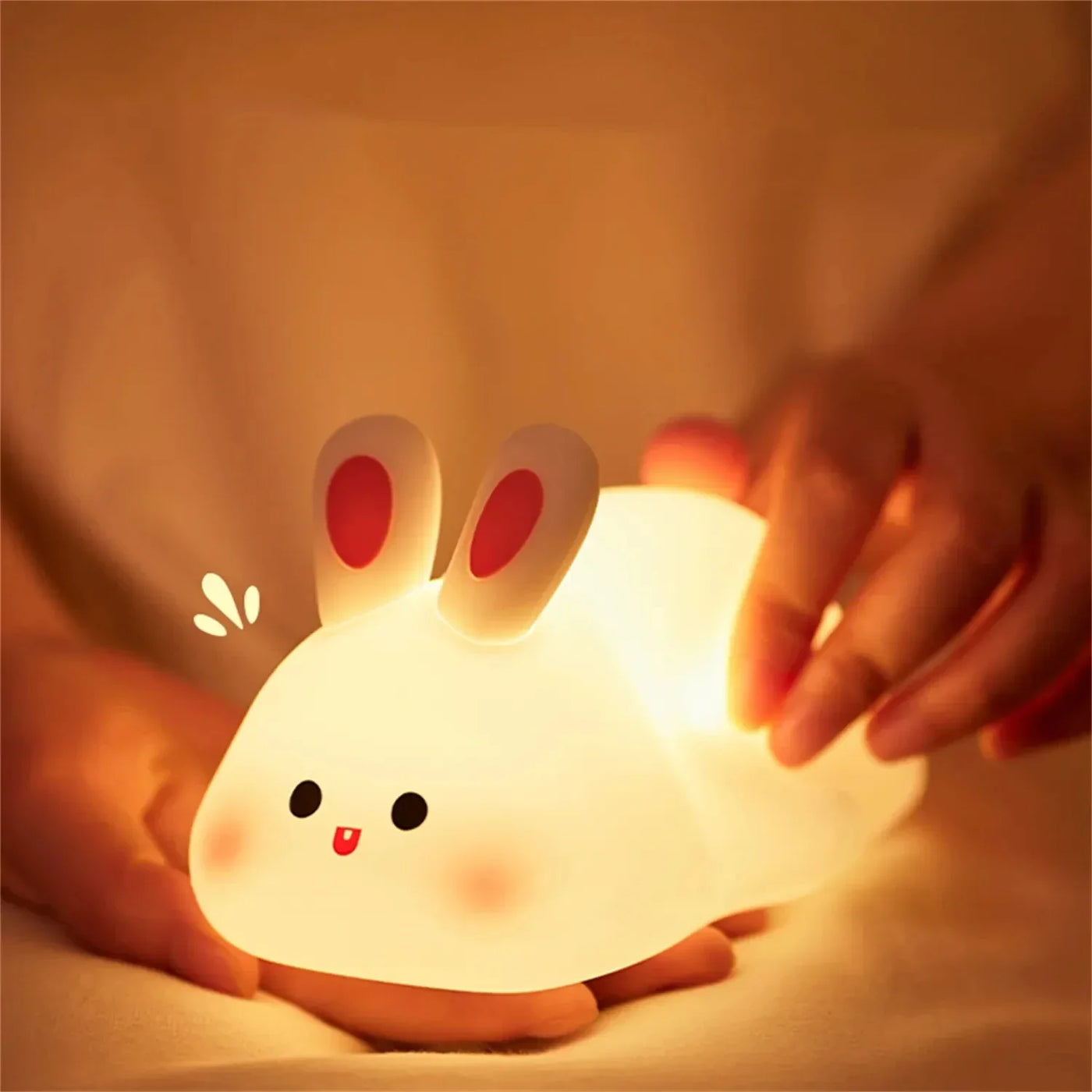 veilleuse led rechargeable usb en silicone animaux de bande dessinée