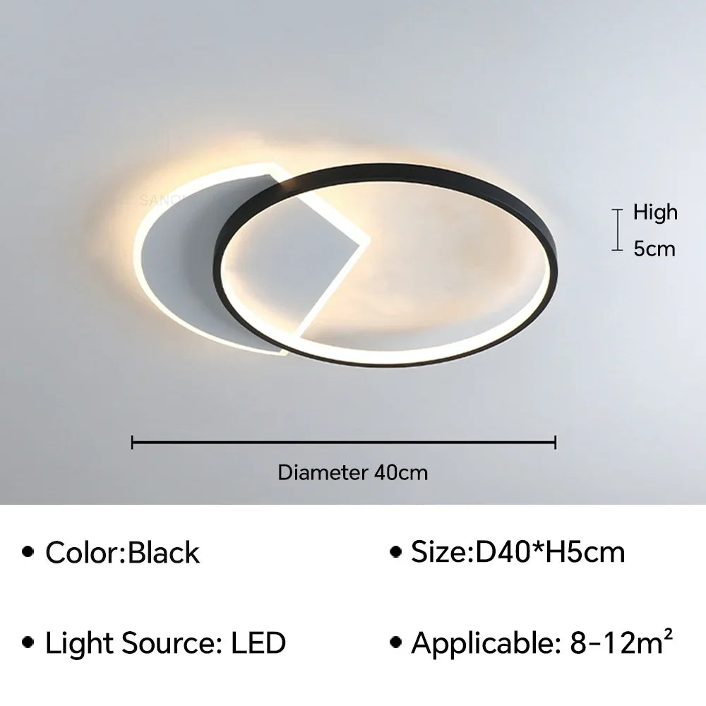 lustre moderne à leds pour intérieur de maison