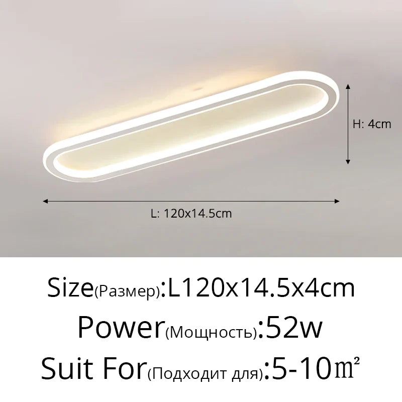 lustre moderne avec bande led robuste pour éclairage intérieur