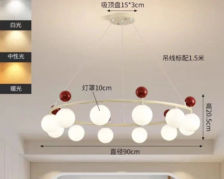 lustre moderne en métal et verre pour décoration intérieure