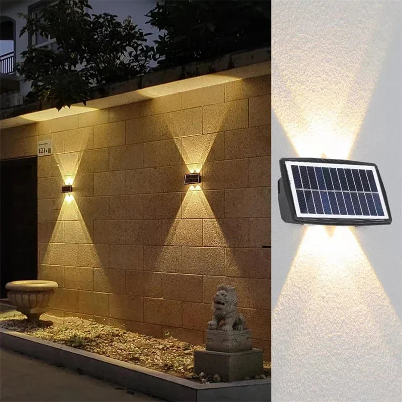 applique murale led solaire étanche lumineuse pour jardin balcon